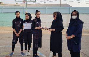 مسابقات بسکتبال سه به سه  بانوان شهرستان مسجدسلیمان  برگزار شد