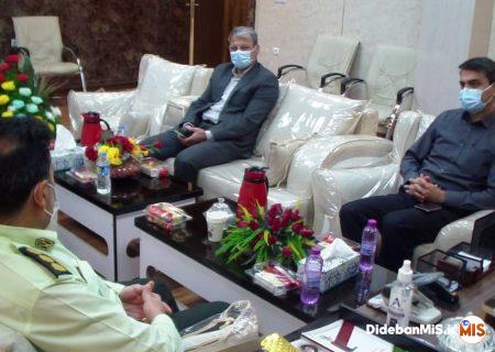 دیدار مدیر عامل شرکت بهره برداری نفت و گاز با فرمانده انتظامی مسجدسلیمان