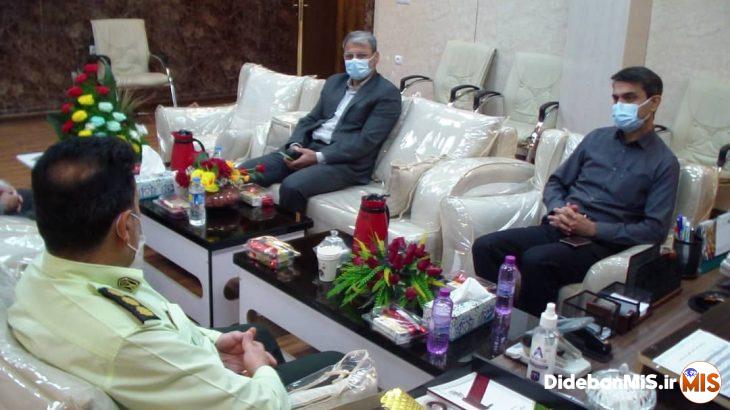 دیدار مدیر عامل شرکت بهره برداری نفت و گاز با فرمانده انتظامی مسجدسلیمان