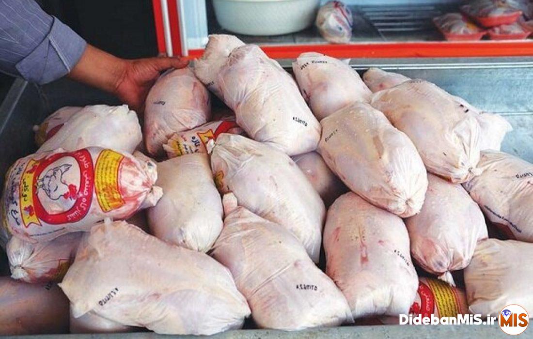 توزیع مرغ منجمد دولتی طرح تنظیم بازار در شهرستان مسجدسلیمان