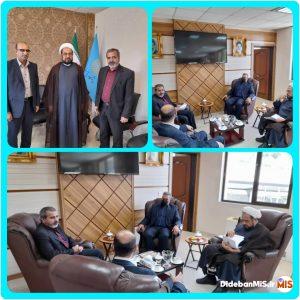 دیدار حجت الاسلام والمسلمین ناصری نژاد و دکتر کامیار کاظمی با سرپرست دانشگاه پیام نور