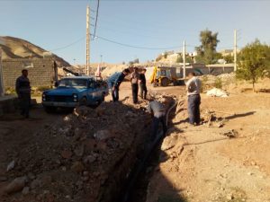 انشعاب اصلی آب برای منطقه شهرک نفت هشت بنگله احداث شد