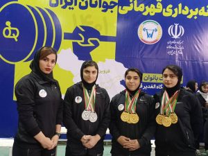 درخشش دختران وزنه‌بردار مسجدسلیمانی در مسابقات قهرمانی کشور