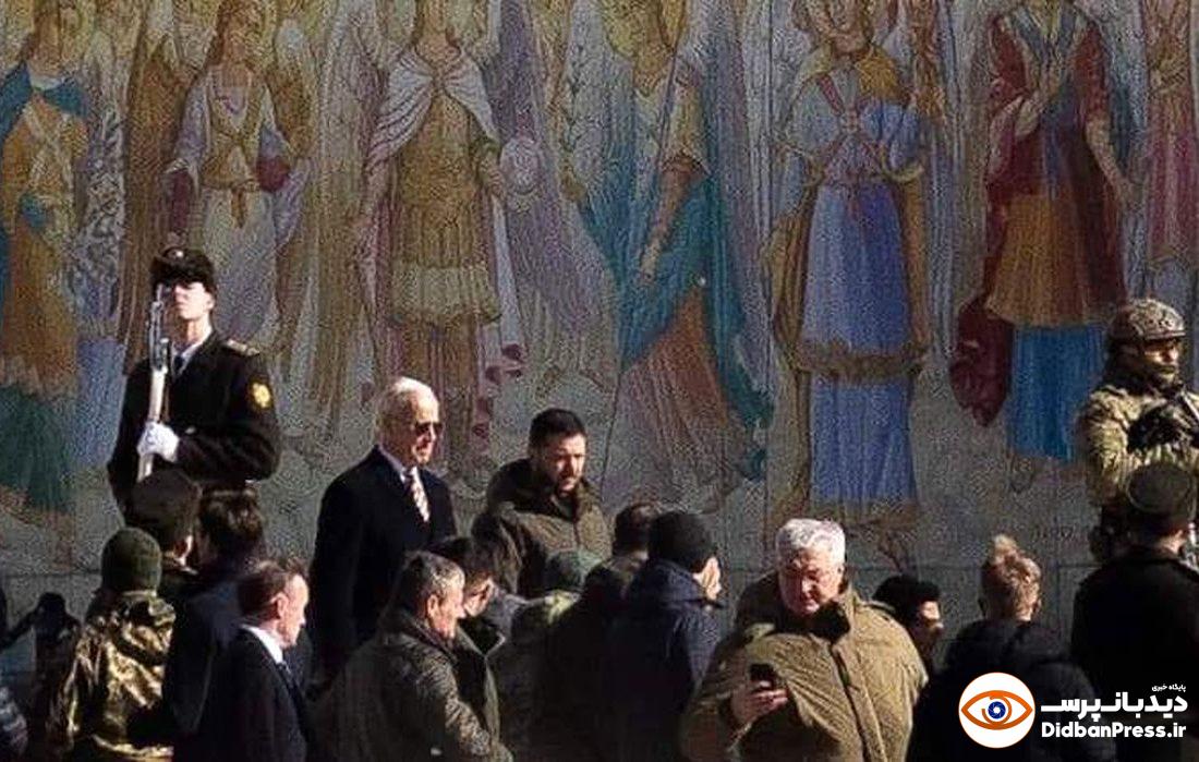 اعلام کمک نیم میلیارد دلاری آمریکا به اوکراین در سفر غیرمنتظره بایدن به کی‌یف