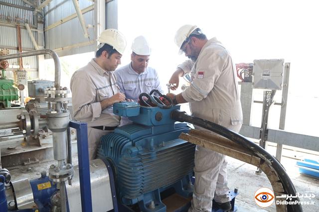 عملیات نصب و پیش راه اندازی پمپ نفت با موفقیت انجام شد