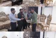 دیدار کارکنان بسیج شرکت بهره برداری نفت و گاز با خانواده شهید روئین تن