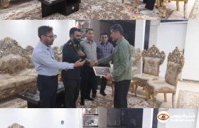 دیدار کارکنان بسیج شرکت بهره برداری نفت و گاز با خانواده شهید روئین تن