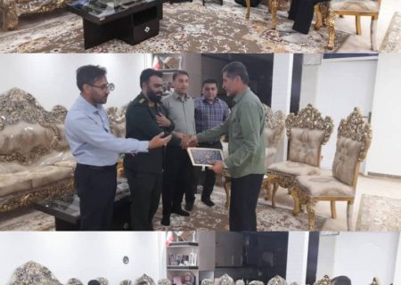 دیدار کارکنان بسیج شرکت بهره برداری نفت و گاز با خانواده شهید روئین تن