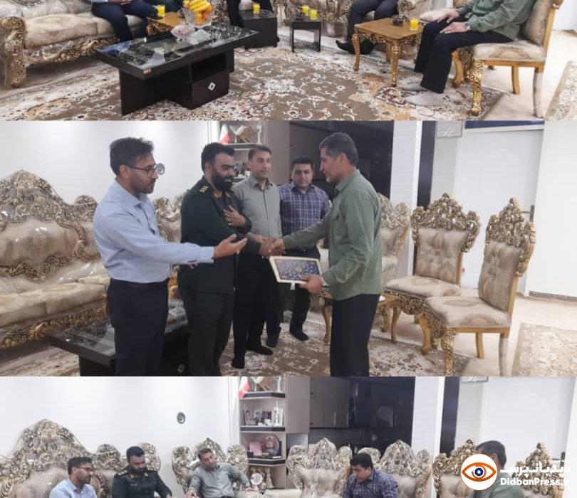 دیدار کارکنان بسیج شرکت بهره برداری نفت و گاز با خانواده شهید روئین تن