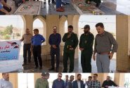 غبار روبی و عطر افشانی گلزار مطهر شهدای گمنام بی بیان