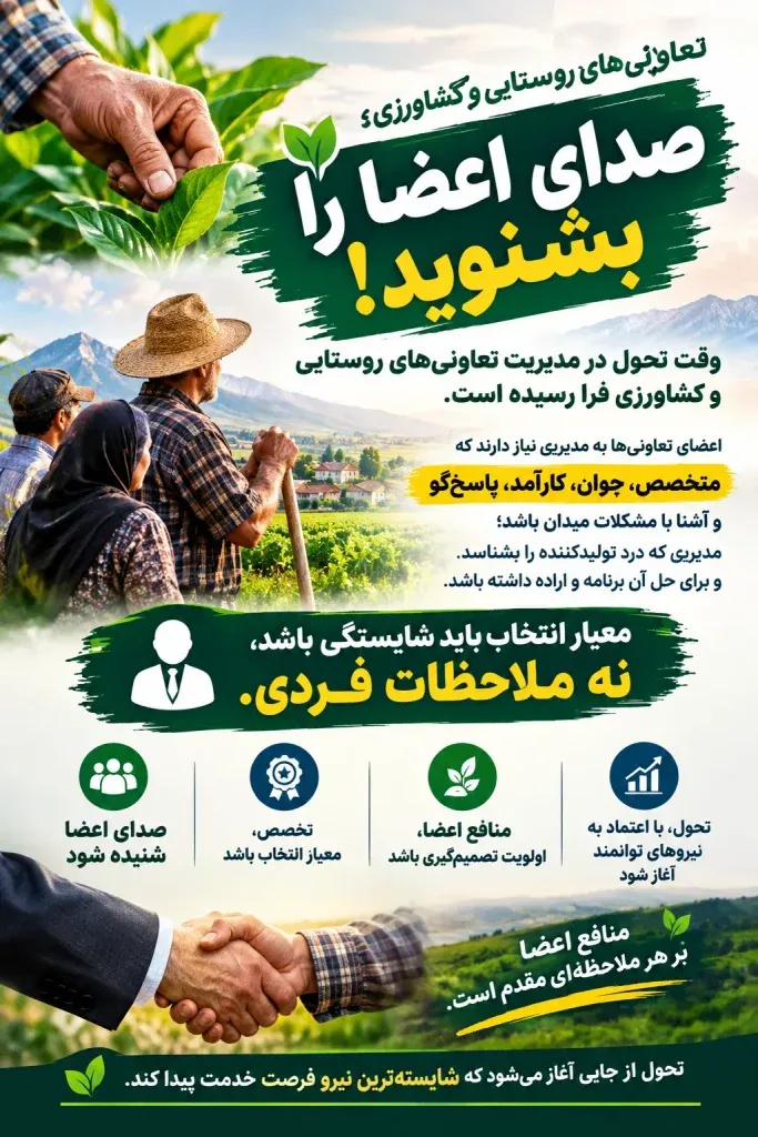 تعاونی‌های روستایی و کشاورزی؛ صدای اعضایی که باید شنیده شود